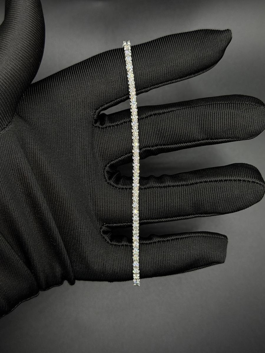Bracciale tennis con diamanti