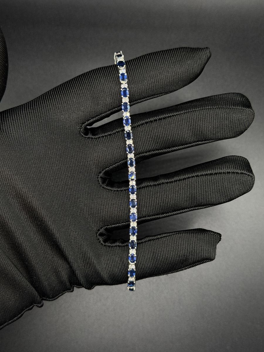 Bracciale con zaffiri e diamanti